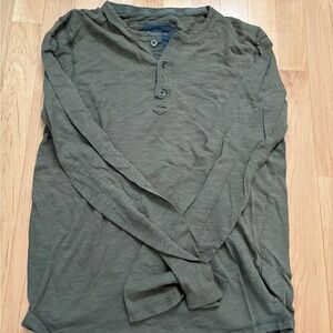 H&M Olive Green Long Sleeve Henley